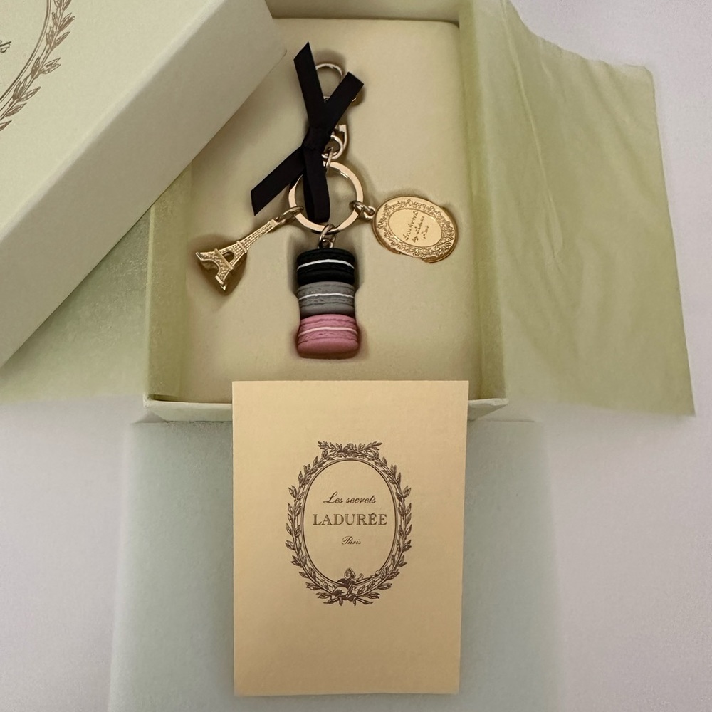Ladurée Multi-Color Macaron Key Charm & Card Holder